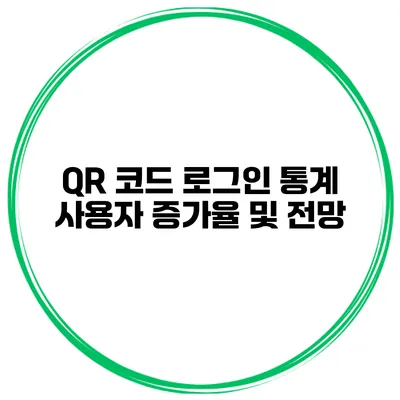 QR 코드 로그인 통계 사용자 증가율 및 전망